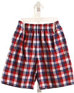 KELLY'S KIDS  MULTI-COLOR  GINGHAM  SHORTS