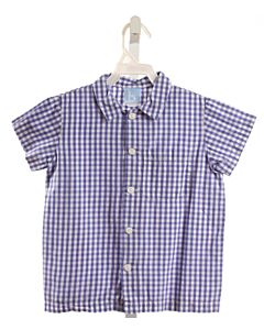 BELLA BLISS  BLUE  GINGHAM  DRESS SHIRT