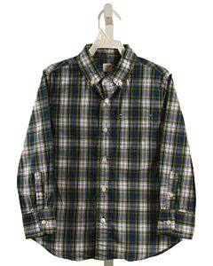 CREWCUTS  GREEN  PLAID  DRESS SHIRT