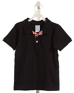 BELLA BLISS  NAVY    KNIT SS SHIRT