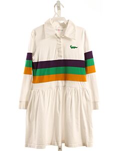 LULU BEBE  WHITE  STRIPED  KNIT DRESS