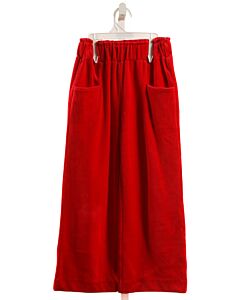 BISBY BY LITTLE ENGLISH  RED VELOUR   PANTS