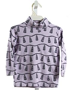 THE BEAUFORT BONNET COMPANY  PURPLE KNIT  PRINTED DESIGN KNIT LS SHIRT