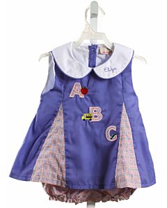 SMOCKINGBIRD  PURPLE PIQUE PLAID  2-PIECE OUTFIT