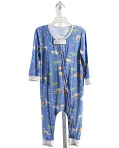 SERENDIPITY  BLUE    LOUNGEWEAR WITH PICOT STITCHING