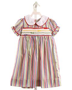 SMOCKINGBIRD  MULTI-COLOR  STRIPED SMOCKED DRESS