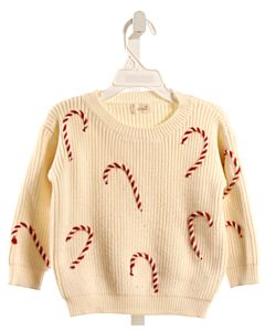 TULLABEE  CREAM   EMBROIDERED SWEATER