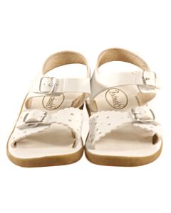 FOOTMATES WHITE SANDALS *THIS ITEM IS GENTLY USED WITH MINOR SIGNS OF WEAR (MINOR STAINS) *VGU SIZE TODDLER 8