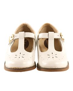 FOOTMATES WHITE MARY JANES  *EUC SIZE TODDLER 8