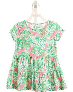 LILLY PULITZER  GREEN  FLORAL  KNIT DRESS