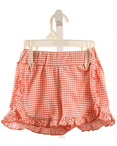 SERENDIPITY  PINK  GINGHAM  SHORTS WITH RUFFLE