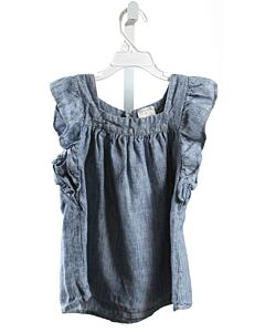 CREWCUTS  CHAMBRAY    SHIRT-SS WITH RUFFLE