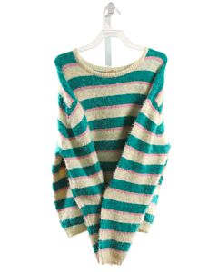 FEATHER 4 ARROW  GREEN  STRIPED  SWEATER