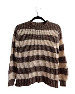 ZARA  PURPLE  STRIPED  SWEATER