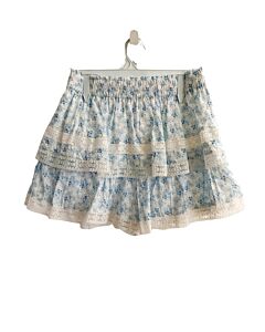 ALTARD STATE  BLUE  FLORAL  SHORTS WITH EYELET TRIM