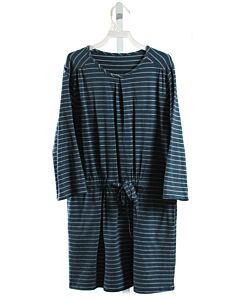 HANNAH KATE  BLUE KNIT STRIPED  DRESS