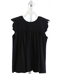 BELLA BLISS  NAVY KNIT   SLEEVELESS SHIRT