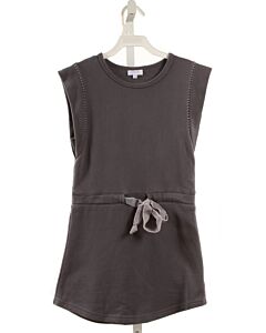 PLEAT.  GRAY    KNIT DRESS