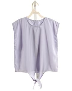 PLEAT.  LT BLUE    SLEEVELESS SHIRT