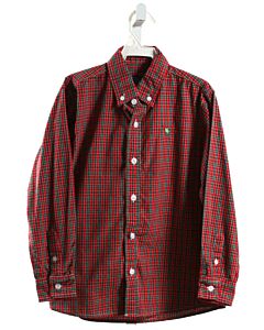 J. BAILEY  RED  PLAID  DRESS SHIRT