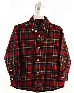 J. BAILEY  RED  PLAID  DRESS SHIRT