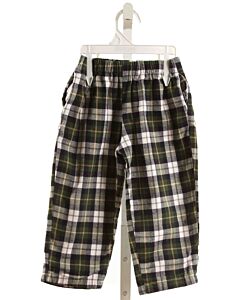 THE OAKS APPAREL   GREEN  PLAID  PANTS