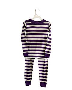 HANNA ANDERSSON  PURPLE  STRIPED  LOUNGEWEAR