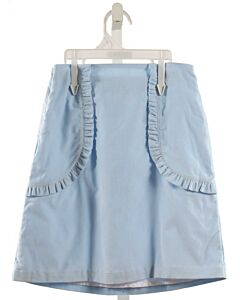 EYELET & IVY  LT BLUE CORDUROY   SKIRT WITH RUFFLE