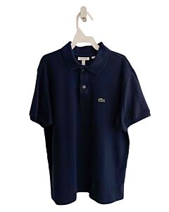 LACOSTE  BLUE PIQUE   KNIT SS SHIRT