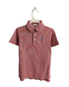 THE BEAUFORT BONNET COMPANY  RED  STRIPED  KNIT SS SHIRT
