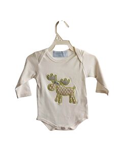 MUD PIE  WHITE   APPLIQUED KNIT LS SHIRT