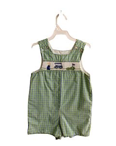 BAILEY BOYS  LIME GREEN  PLAID SMOCKED JON JON