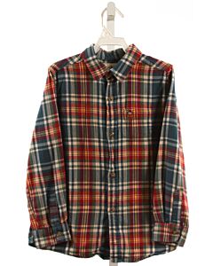 KIEL JAMES PATRICK  MULTI-COLOR FLANNEL PLAID  DRESS SHIRT