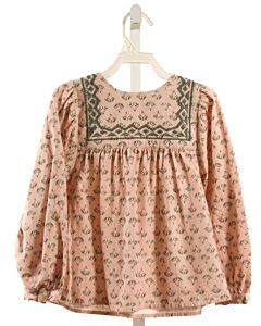CYRILLUS  PINK   EMBROIDERED DRESS SHIRT
