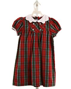 LITTLE ENGLISH  RED  PLAID  DRESS