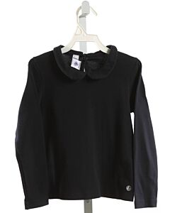 PETIT BATEAU  BLACK    KNIT LS SHIRT