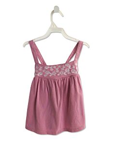MINI BODEN  LAVENDER  FLORAL EMBROIDERED SLEEVELESS SHIRT