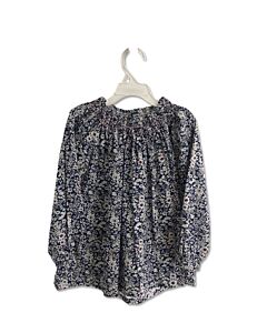 BUSY BEES  NAVY  FLORAL SMOCKED DRESS SHIRT