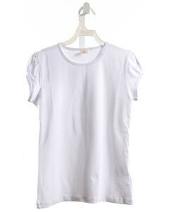 BASIC GIRLS COLLECTION  WHITE    KNIT SS SHIRT