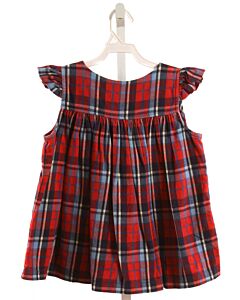 HANNAH KATE  RED FLANNEL   SLEEVELESS SHIRT