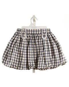 HANNAH KATE  BLUE  GINGHAM  SKIRT WITH BUBBLE HEM