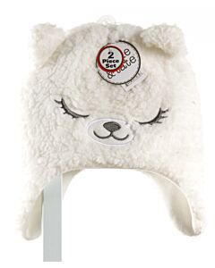 ADDIE & TATE  WHITE FLEECE   HAT