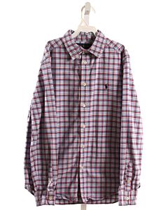 RALPH LAUREN  BLUE  PLAID  DRESS SHIRT