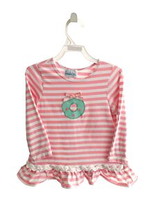 FUNTASIA TOO  PINK  STRIPED  KNIT LS SHIRT