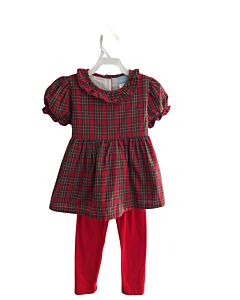 CLASSIC WHIMSY  RED  PLAID  2-PIECE OUTFIT