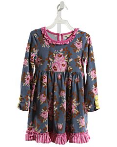 MATILDA JANE  BLUE  FLORAL  KNIT DRESS