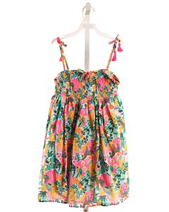 TOMMY BAHAMA  MULTI-COLOR  FLORAL SMOCKED DRESS