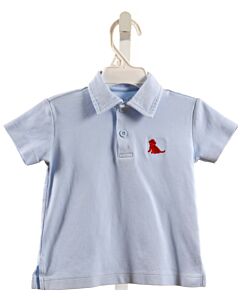 JAMES & LOTTIE  LT BLUE    KNIT SS SHIRT