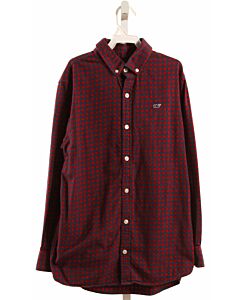 VINEYARD VINES  RED FLANNEL PLAID  DRESS SHIRT