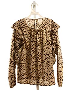 CREWCUTS  GOLD  POLKA DOT PRINTED DESIGN DRESS SHIRT